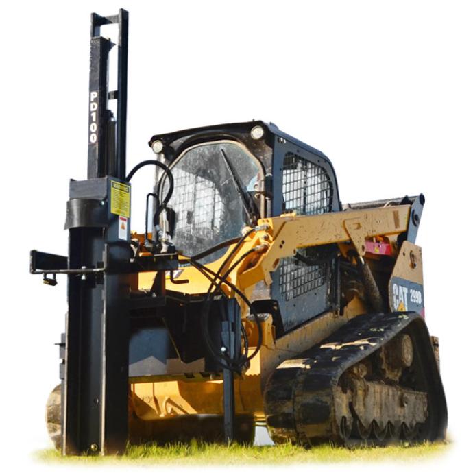 Fencer’s Choice Hydraulic, Skid-Steer Mounted Post Driver